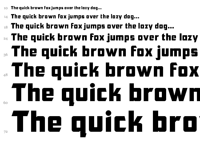 CFB1 American Patriot font waterfall